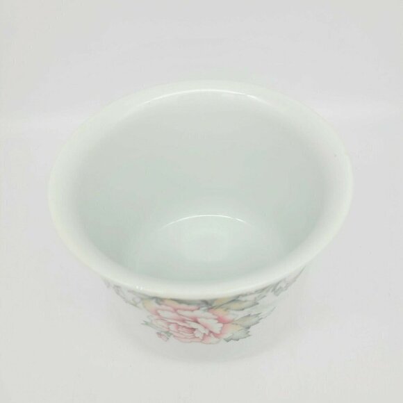 1990 FTD Cache Flower Pot Planter "Made Especially For You" Porcelain Japan 4" - Picture 3 of 8